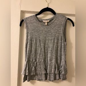 Rebecca Taylor gray peplum top